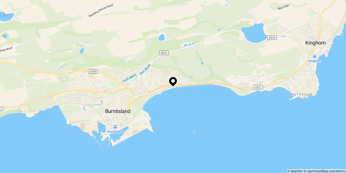 Approximate location of Duncanson Drive, Burntisland, KY3 9JS