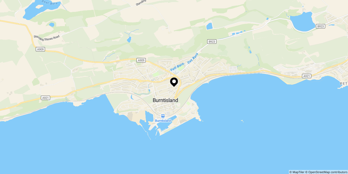 Approximate location of Cromwell Road, Burntisland, KY3 9EL