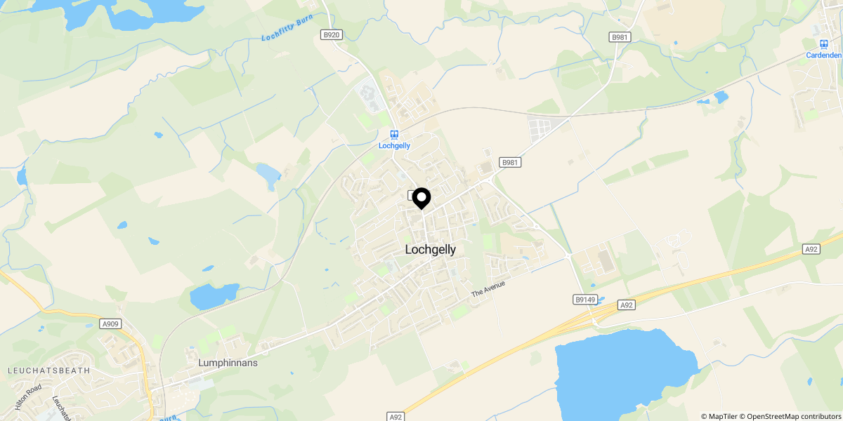 Approximate location of Whyte Street, Lochgelly, KY5 9DA