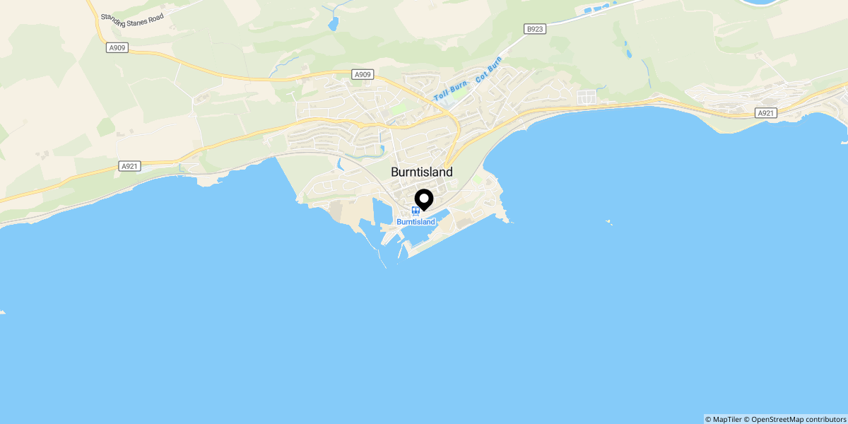 Approximate location of West Leven Street, Burntisland, KY3 9DZ